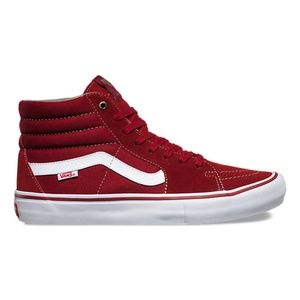 Vans Sk8 Hi Red Dhalia / White, Hi Top Sneaker